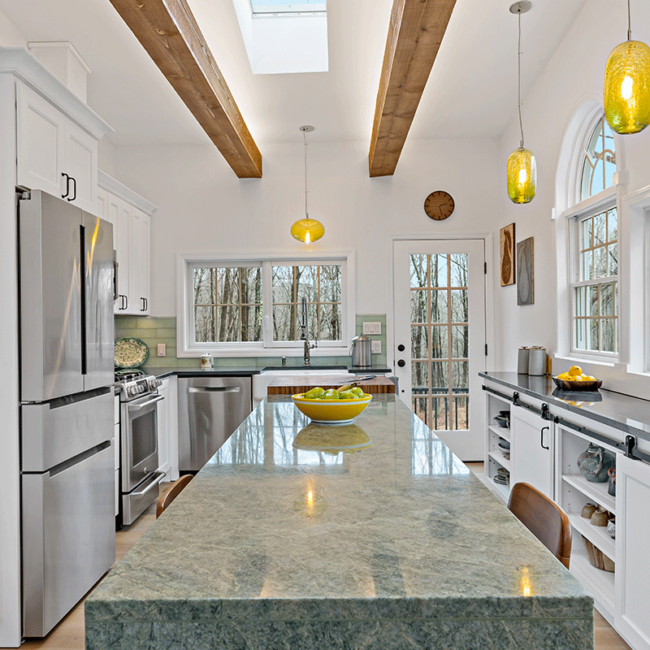 bright open kitchen