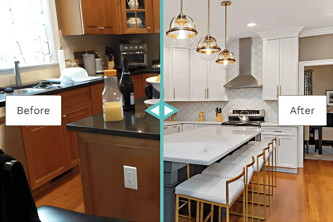 before and after kitchen design Putnam County