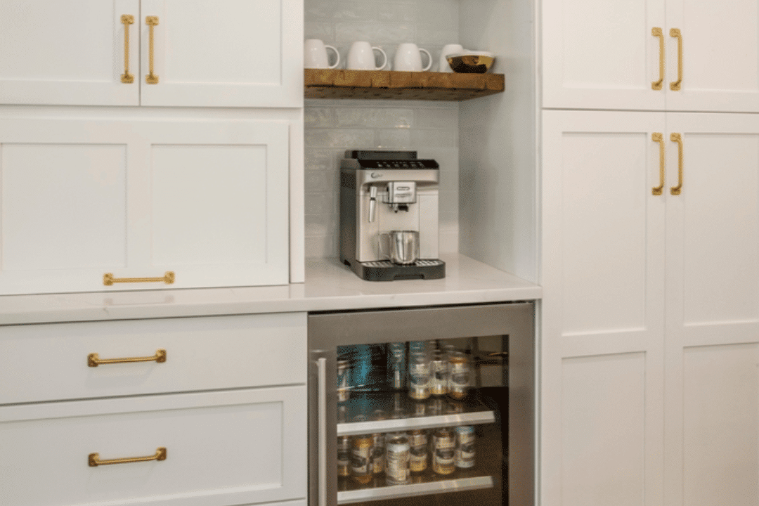DreamStyle Kitchens personalized coffee station Westchester