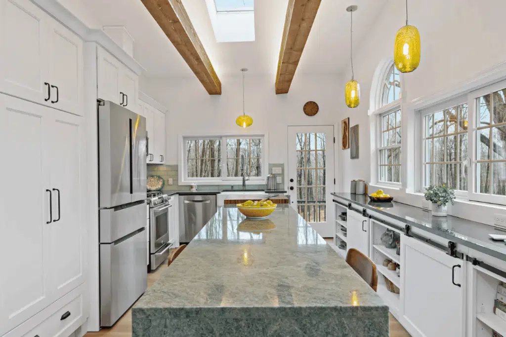 open concept kitchen layout