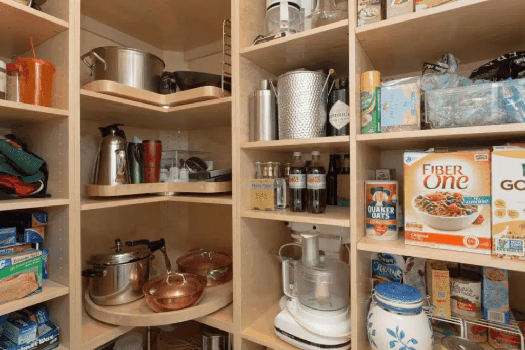 modern pantry shelving